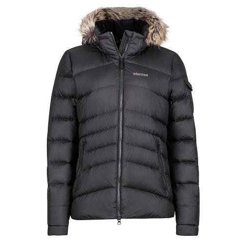 Marmot Ithaca Jackets - Womens Down Jacket Black CA5467102 Canada